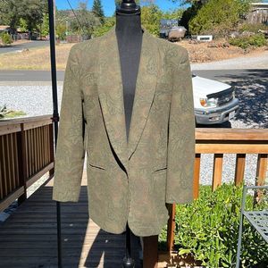 Vintage 80s Norton McNaughton Vintage Women's Green Blazer szXL